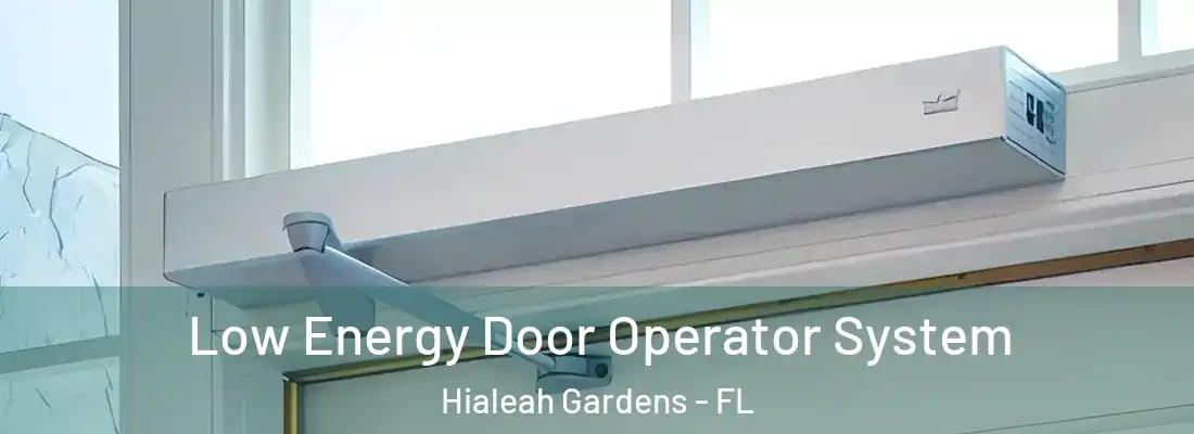 Low Energy Door Operator System Hialeah Gardens - FL